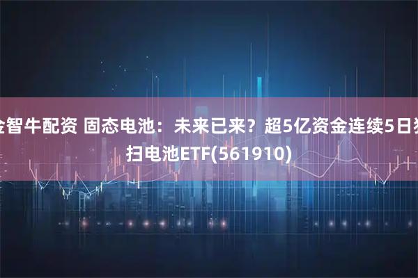 金智牛配资 固态电池：未来已来？超5亿资金连续5日狂扫电池ETF(561910)