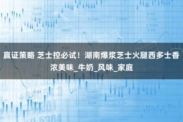 赢证策略 芝士控必试！湖南爆浆芝士火腿西多士香浓美味_牛奶_风味_家庭